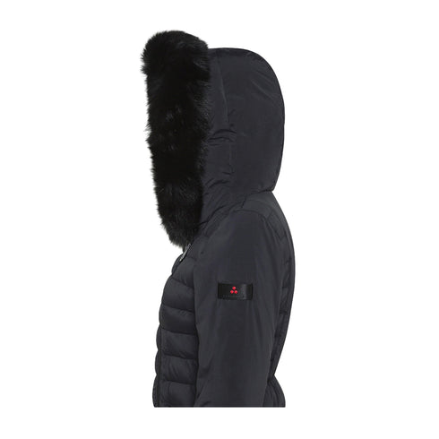 PEUTEREY Piumino lungo Piumino Donna Seriola zip laterale Nero A24 - PEUTEREYSERIOLAML04FUR - 808 - 42 - Francavilla Moda